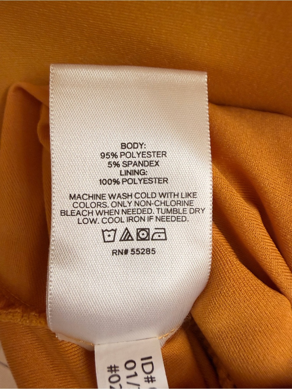 Express Mustard Yellow Ruched Side Tank Dress Size XS - Picture 7 of 7